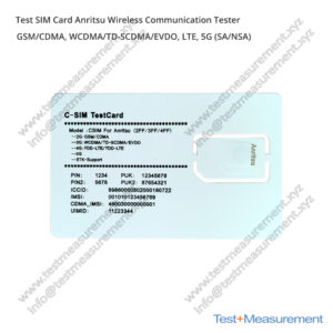 5G Device Test SIM Card for Anritsu