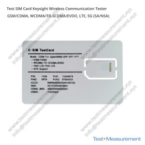 5G Device Test SIM Card for Keysight